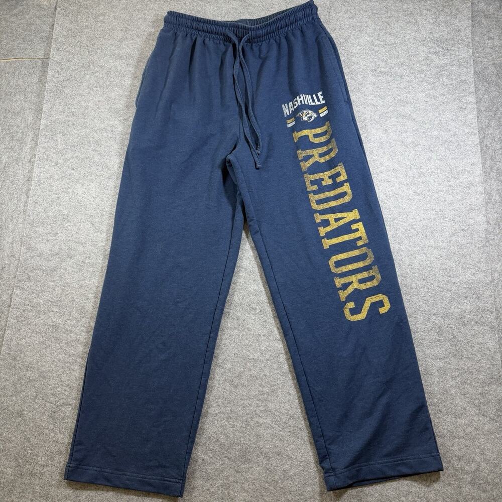 Nashville Predators Sweatpants Womens S Blue Stretch NHL Hockey Lounge Athletic